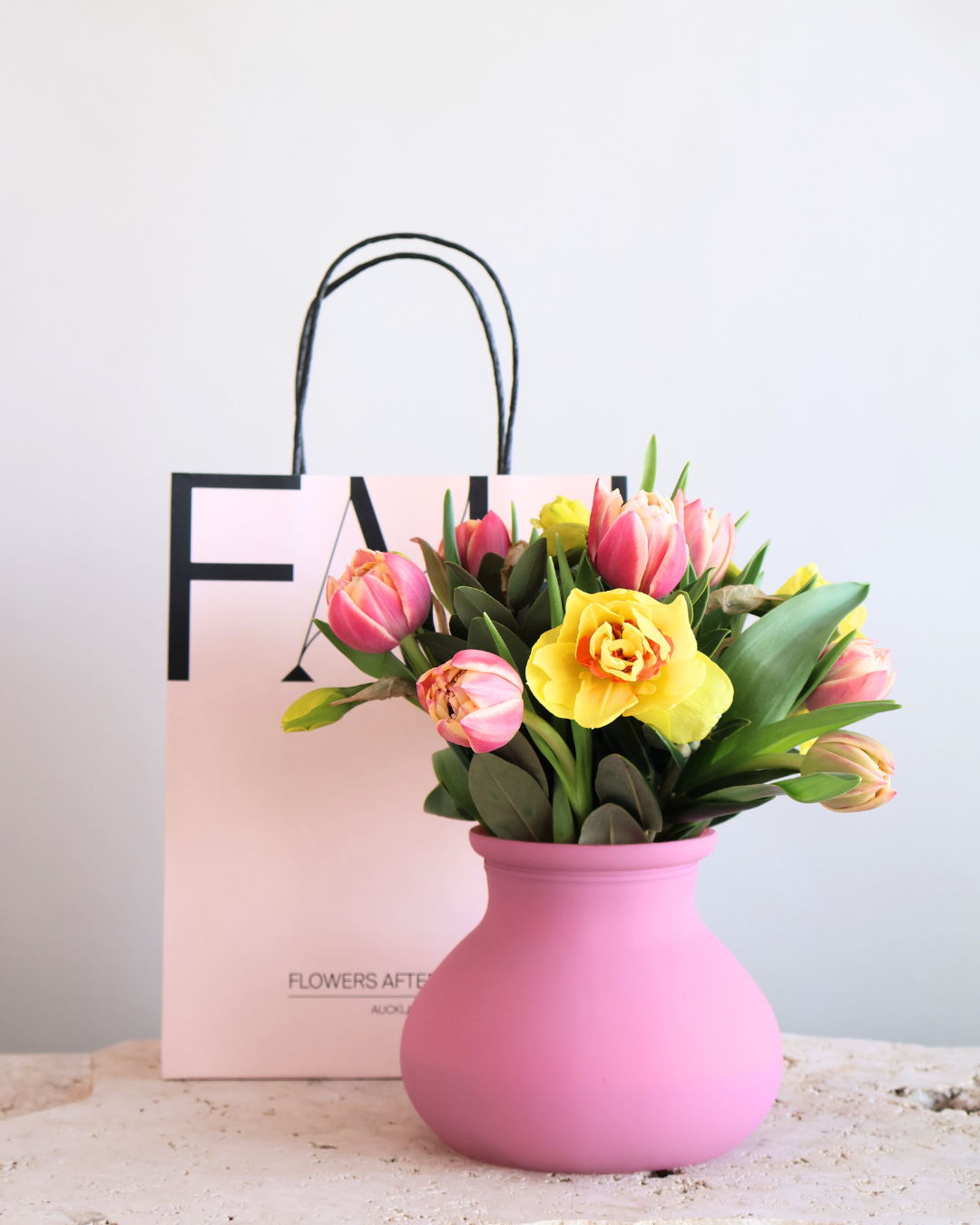 WEEKEND SPECIAL: DOUBLE DELIGHT - TULIPS & DAFFODILS BOUQUET