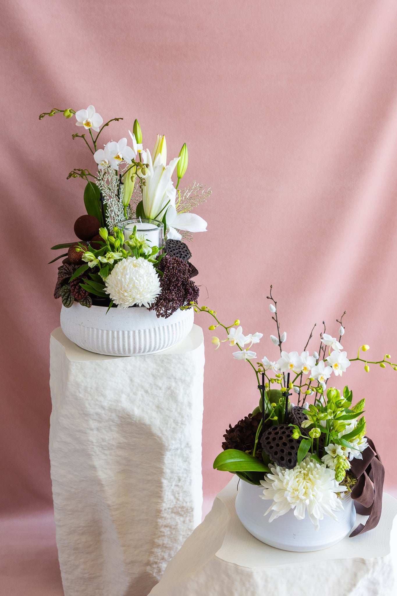 GILDED CHRISTMAS POT ET FLEUR