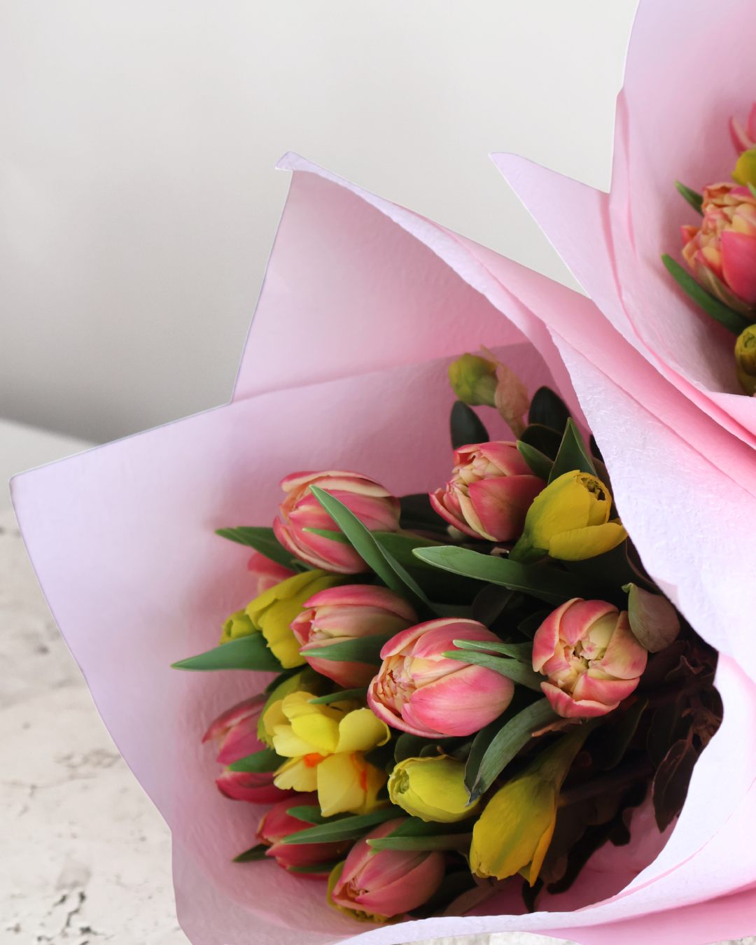 WEEKEND SPECIAL: DOUBLE DELIGHT - TULIPS & DAFFODILS BOUQUET