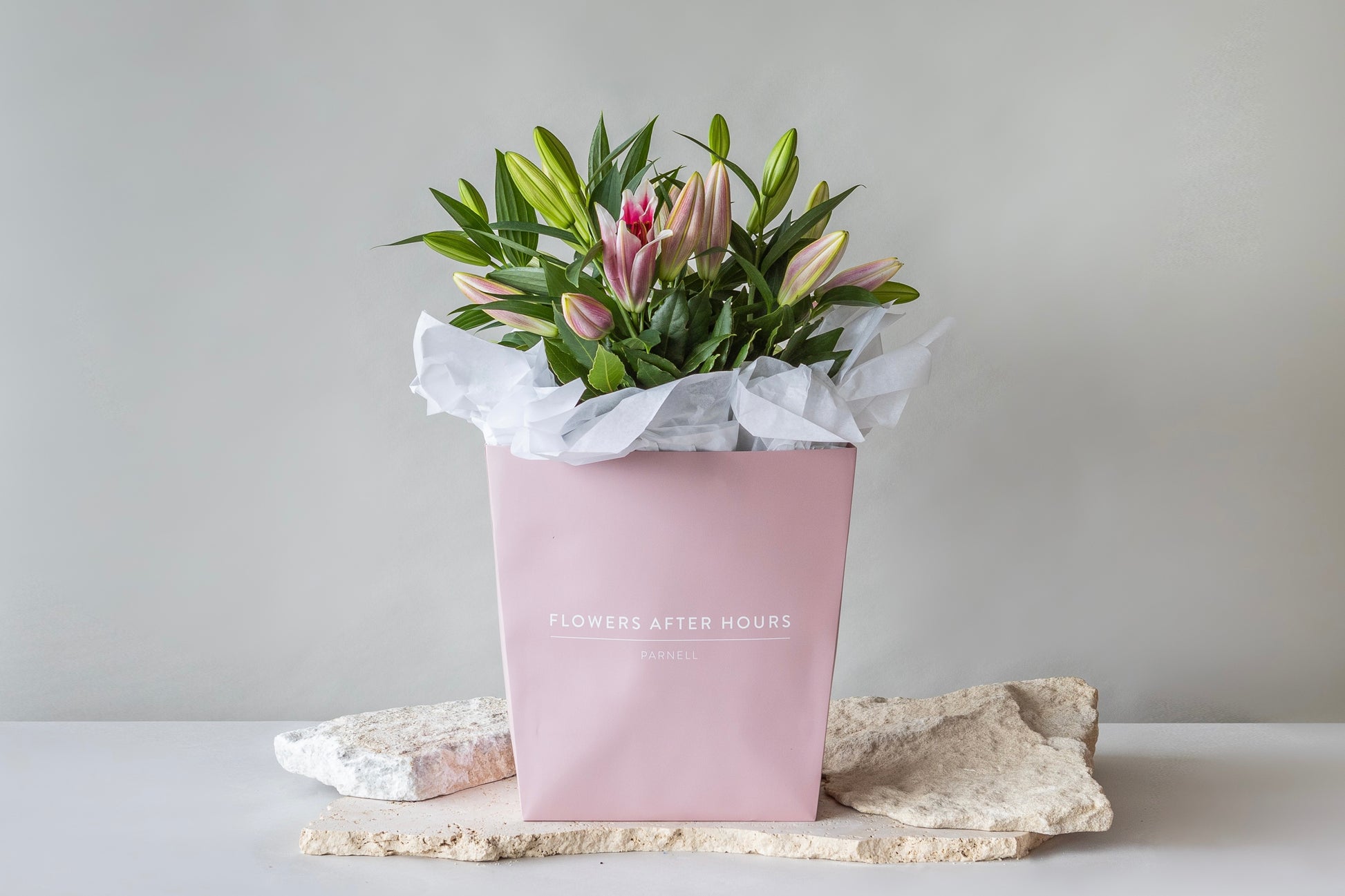 Pink Lilies Bouquet - Flowers After Hours