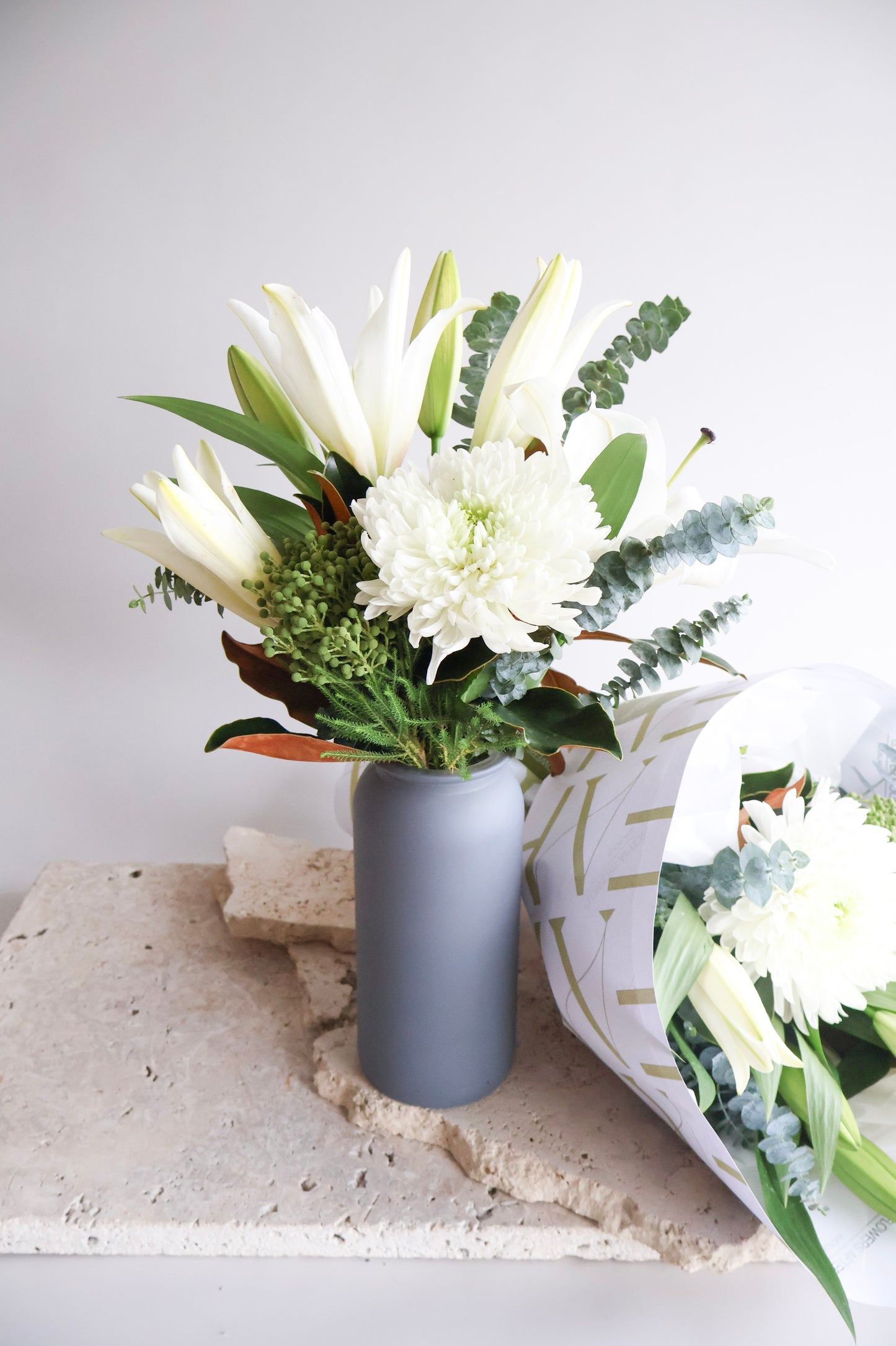 MID WEEK DEAL: ALABASTER & EVERGREEN BOUQUET