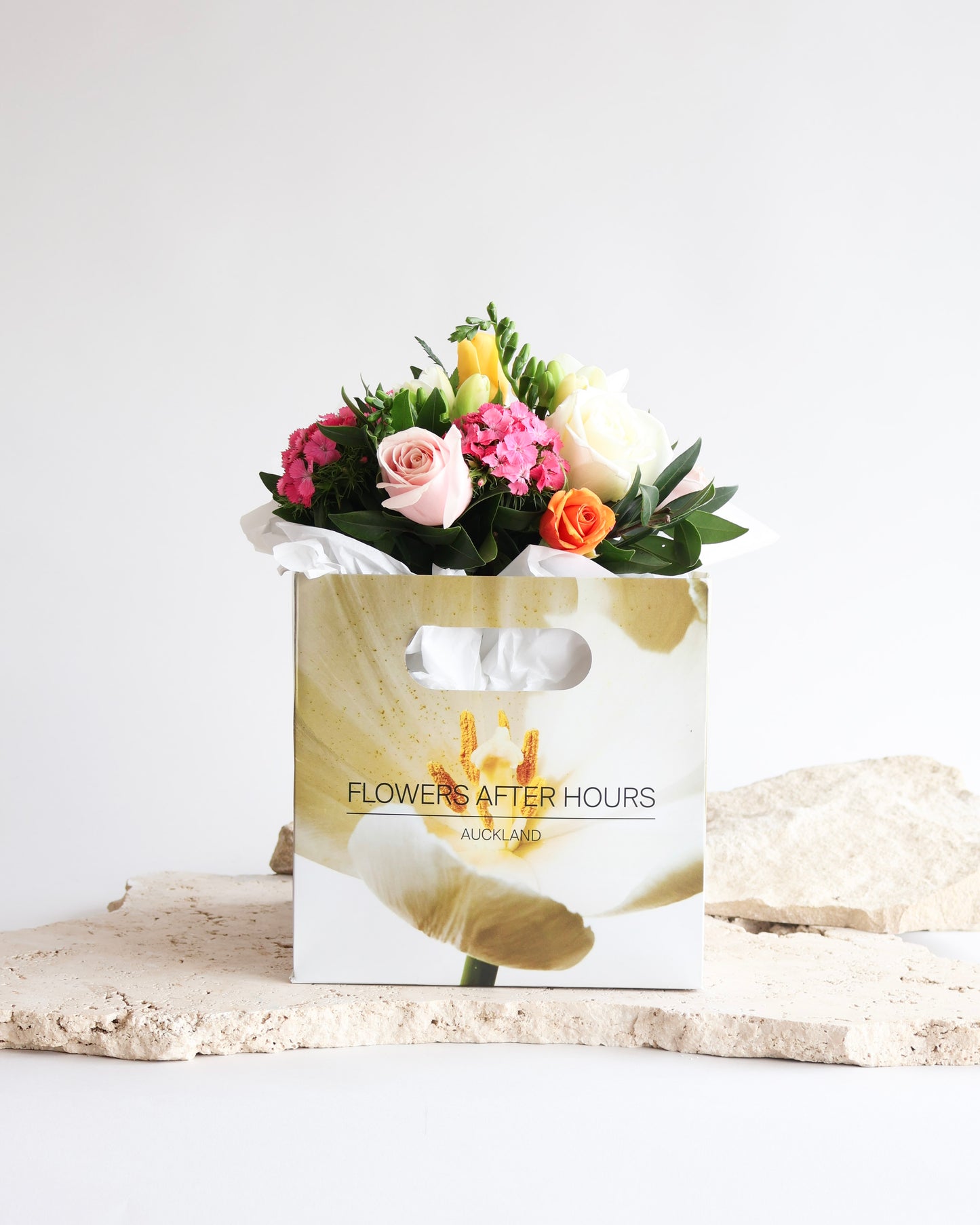 MID WEEK DEAL: FREESIA & ROSE PARADE POSY