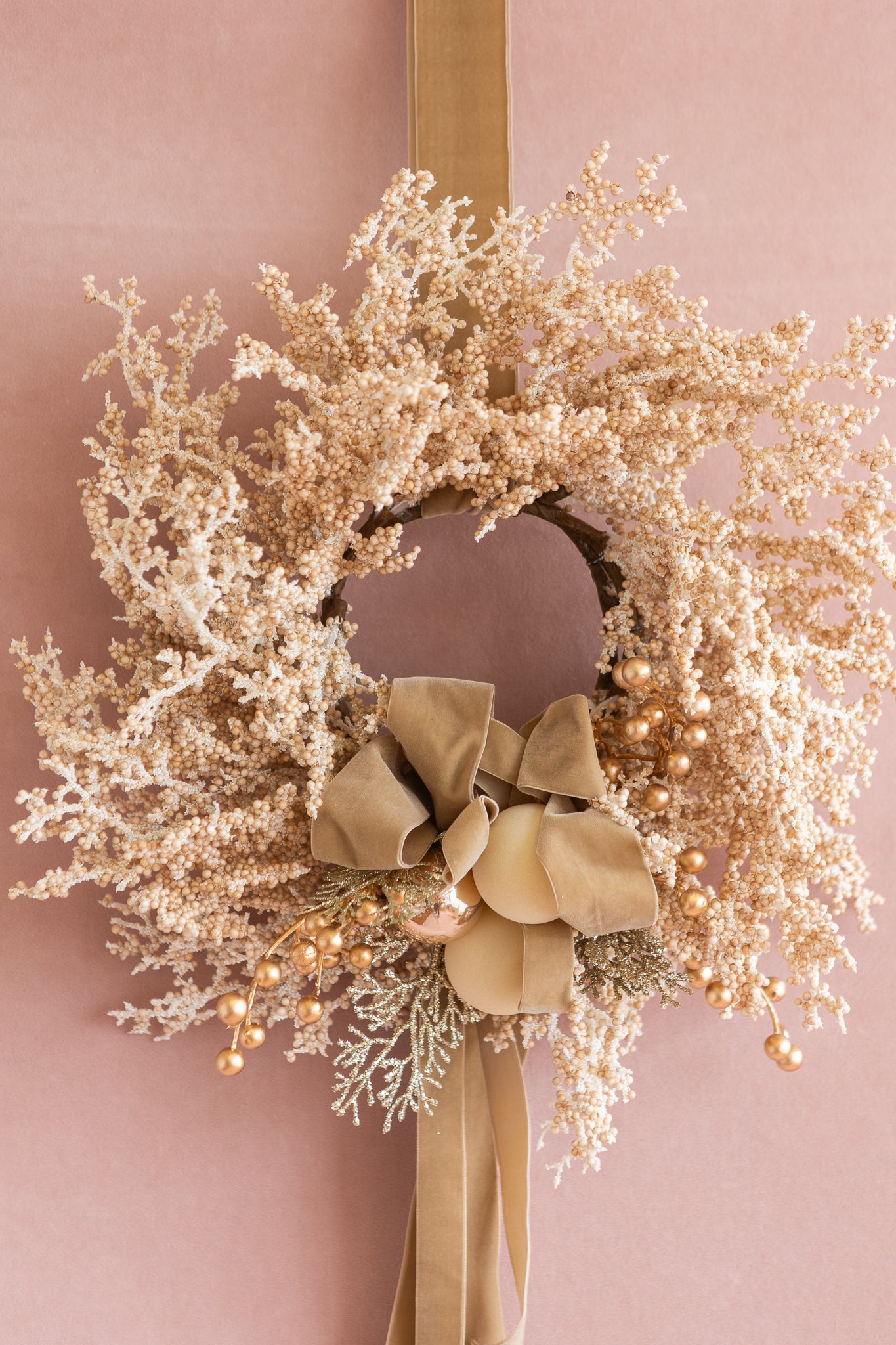 CARAMEL GILDED WREATH