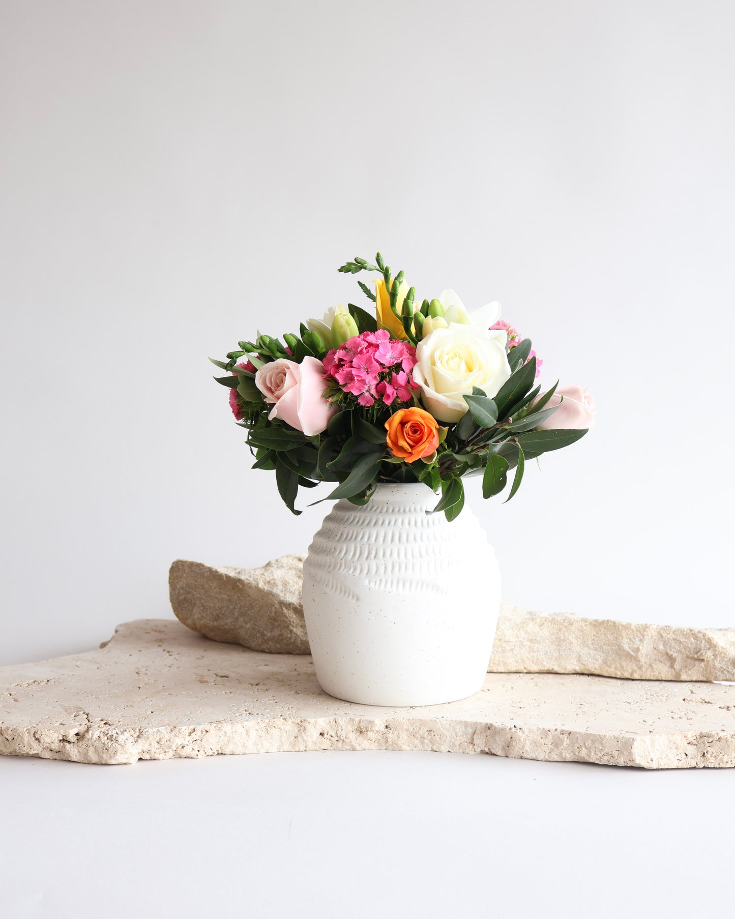MID WEEK DEAL: FREESIA & ROSE PARADE POSY