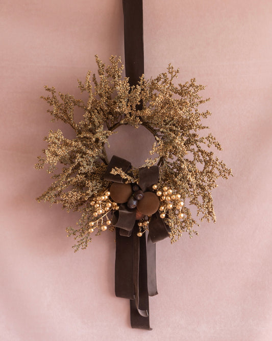 CHOCOLATE GILDED WREATH