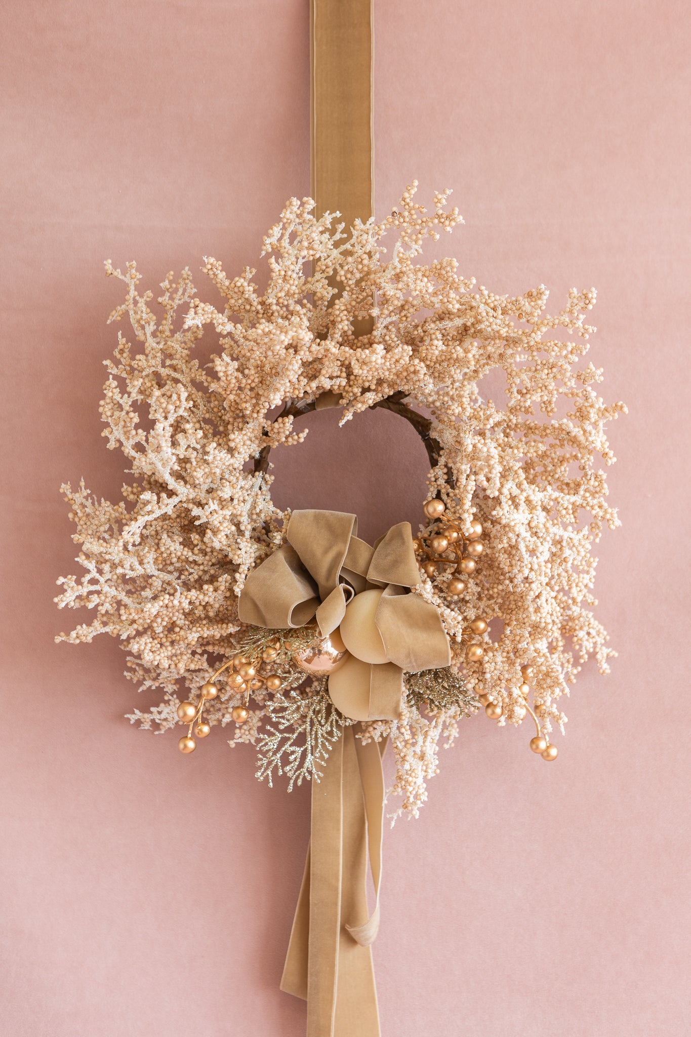 CARAMEL GILDED WREATH