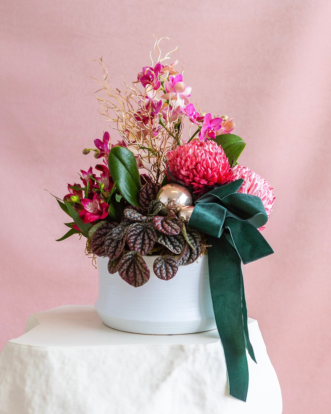 PETITE CHRISTMAS FRAMBOISE POT ET FLEUR