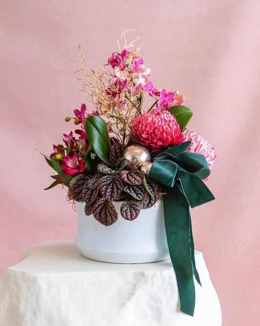 PETITE CHRISTMAS FRAMBOISE POT ET FLEUR