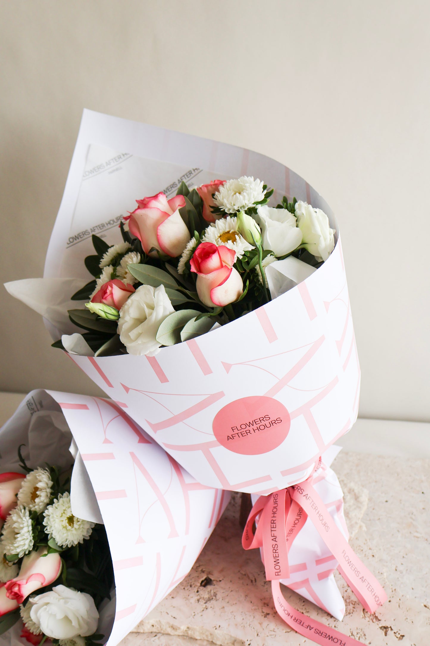 PRE-VALENTINE'S SPECIAL:  ROSES, LISIANTHUS & DAISY BOUQUET