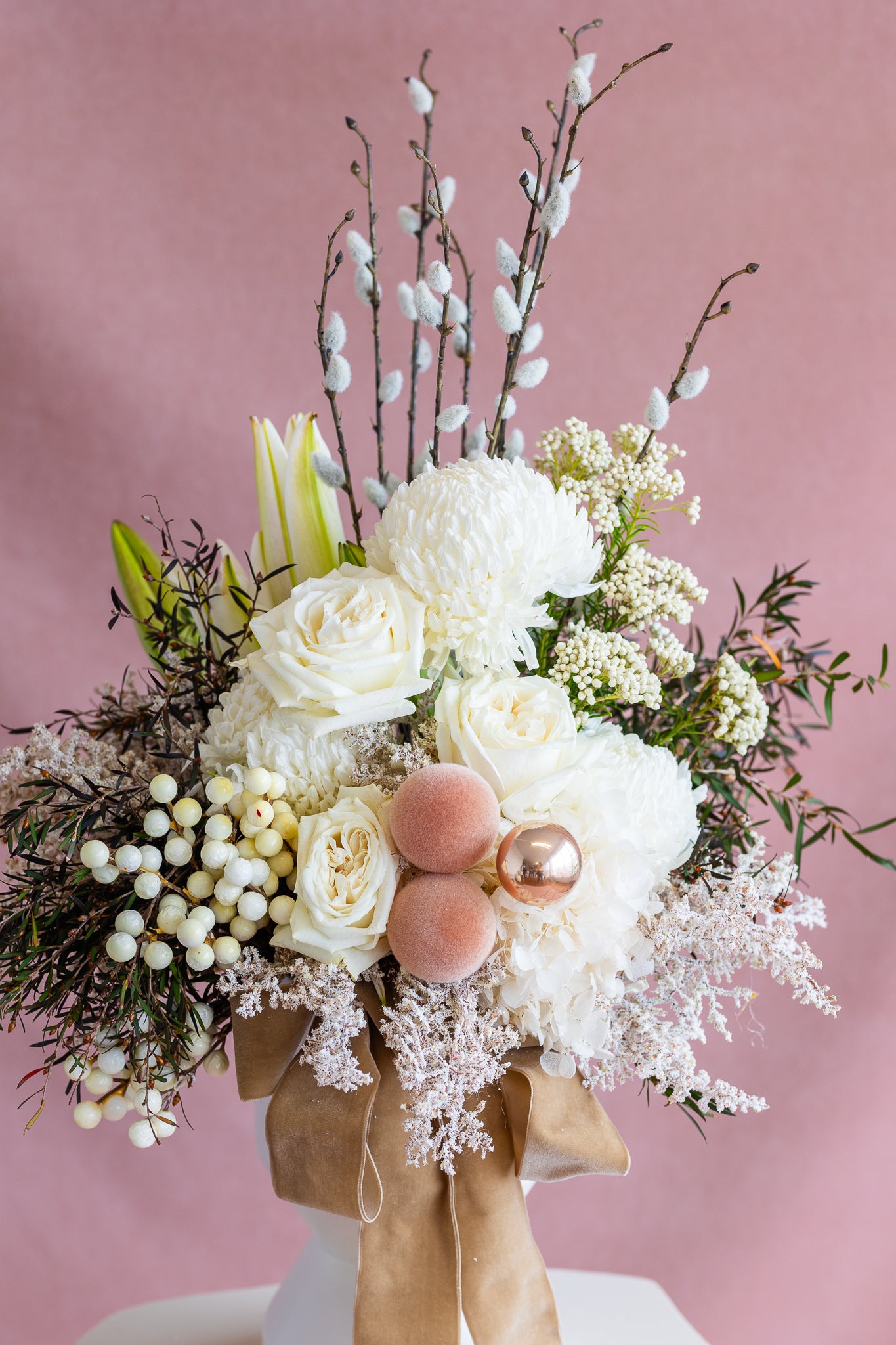 ALMOND NOUGAT VASE ARRANGEMENT