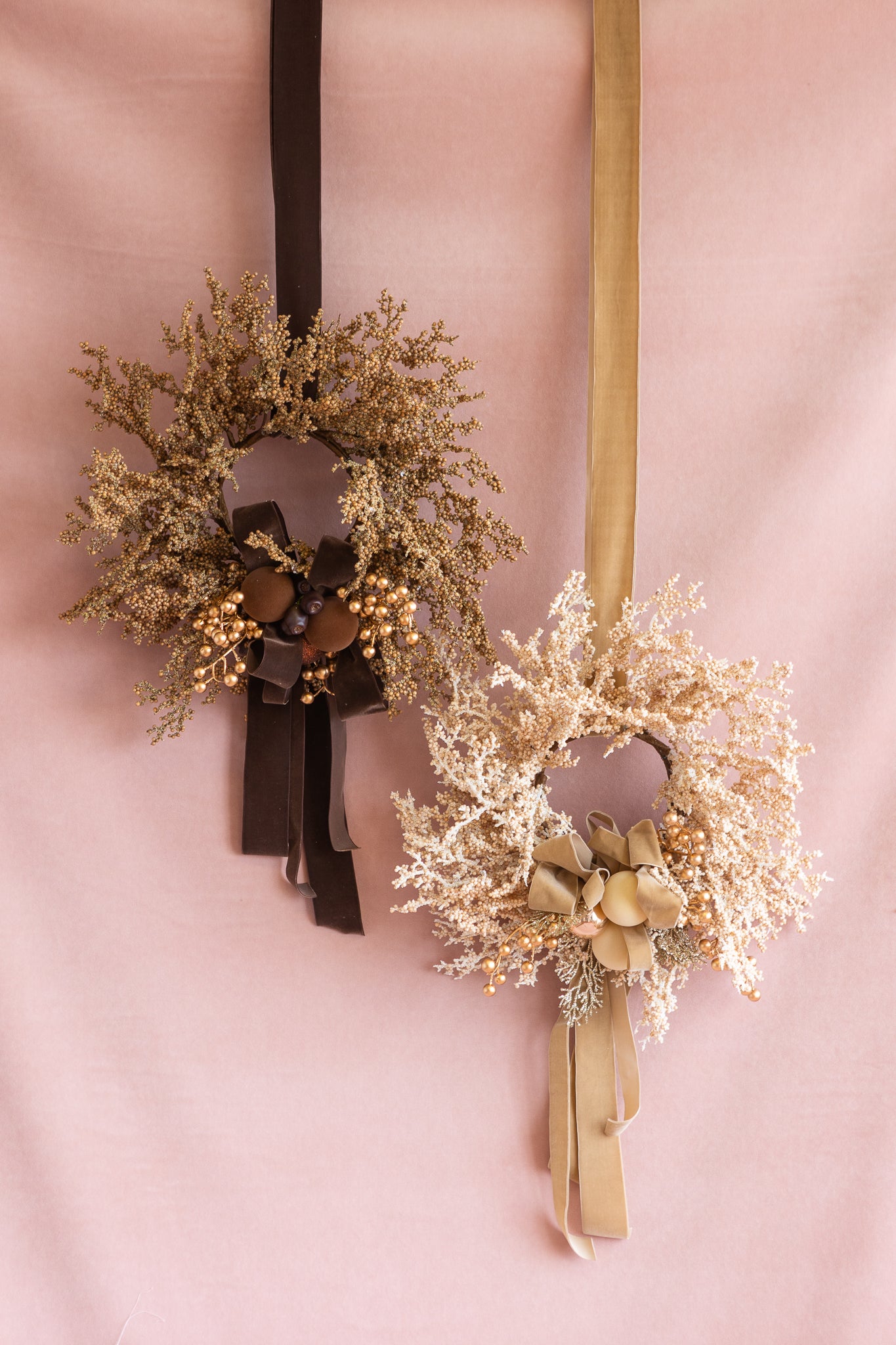 CARAMEL GILDED WREATH