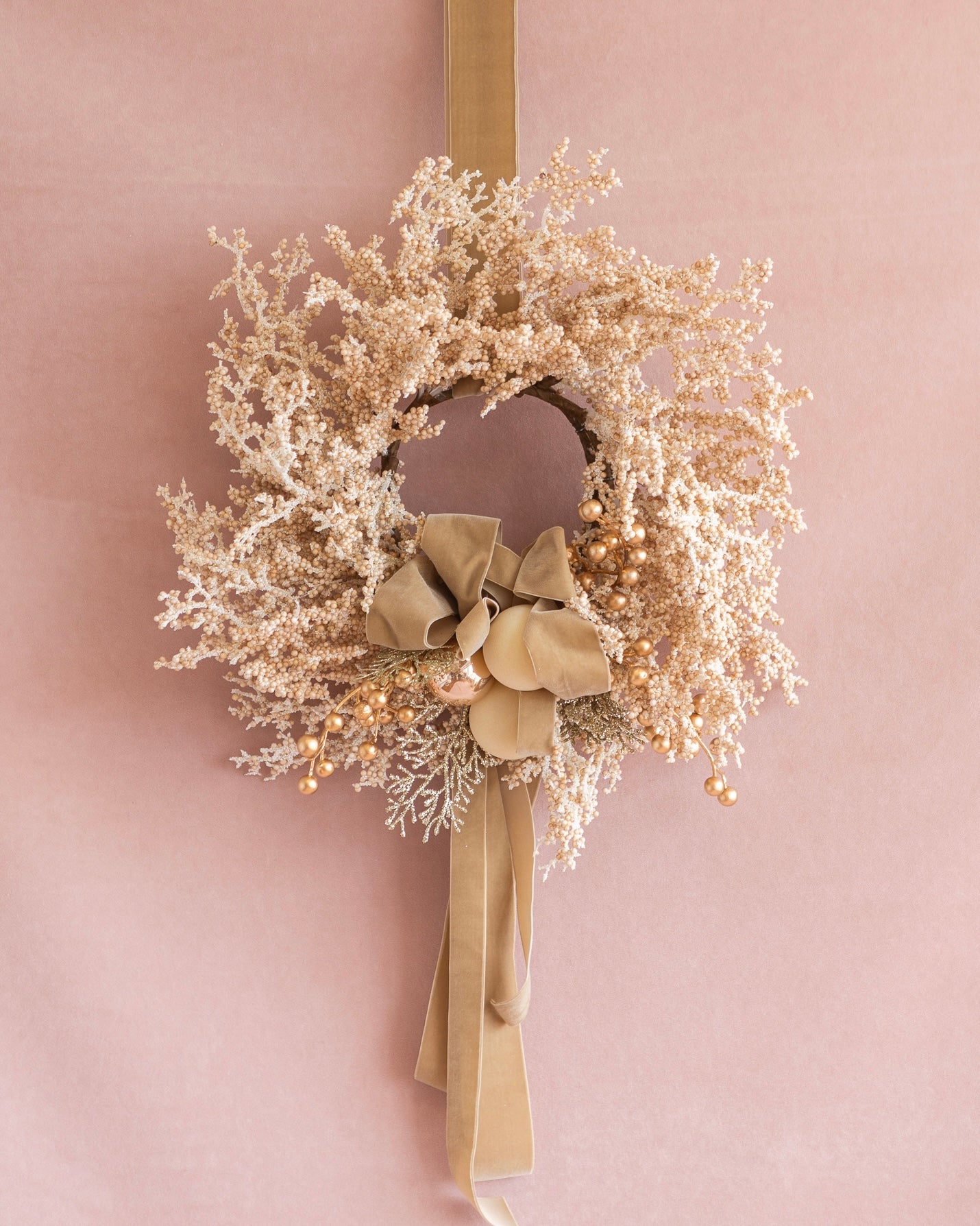 CARAMEL GILDED WREATH