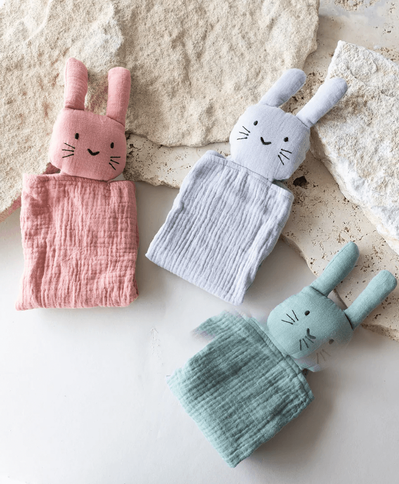Organic Muslin Bunny Soother - Flowers After Hours