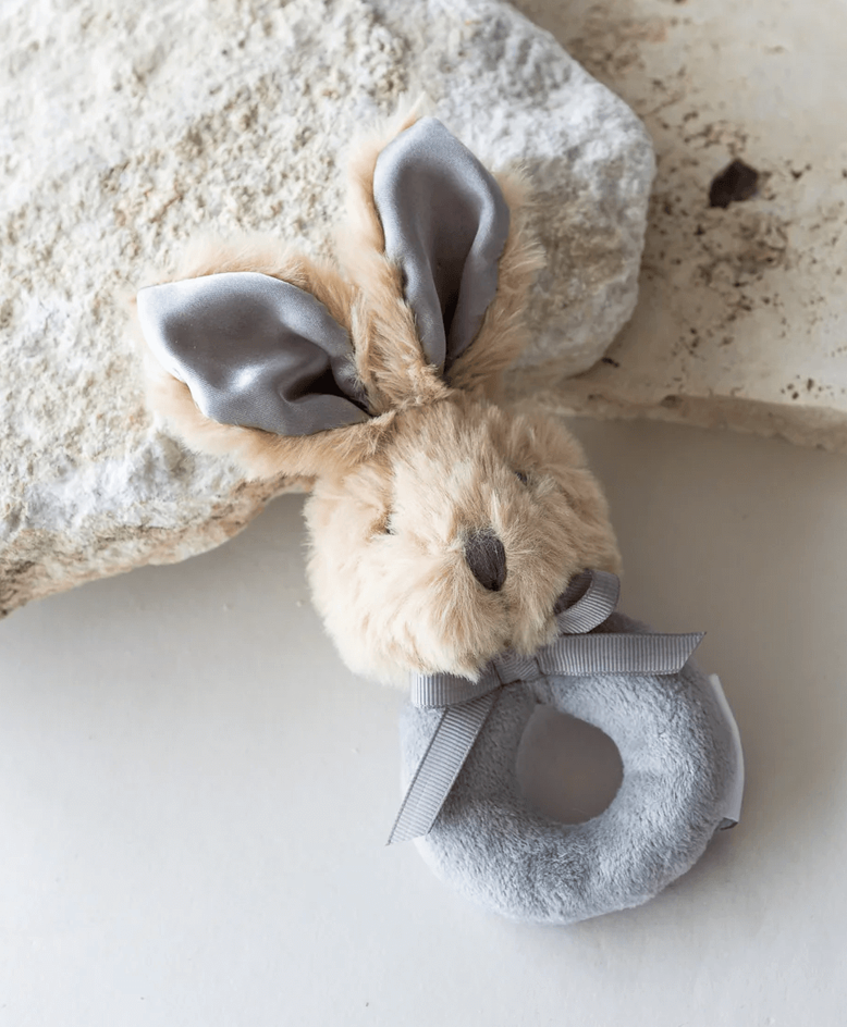 Rabbit Ring Rattle Grey - Flowers After Hours